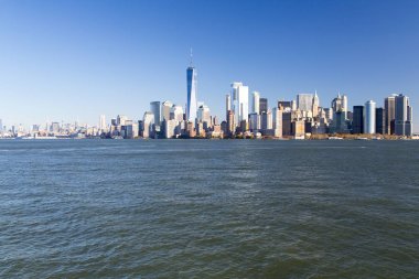 New York, aşağı Manhattan skyline