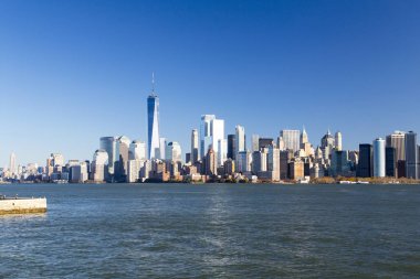 New York, aşağı Manhattan skyline
