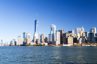 New York, aşağı Manhattan skyline