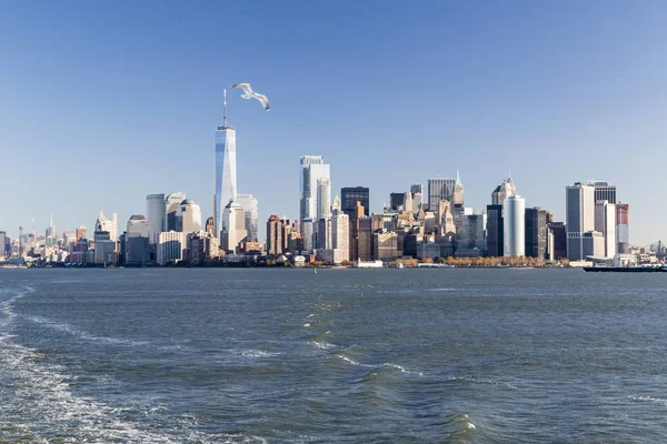 New York, Lower Manhattan skyline — Stok Foto