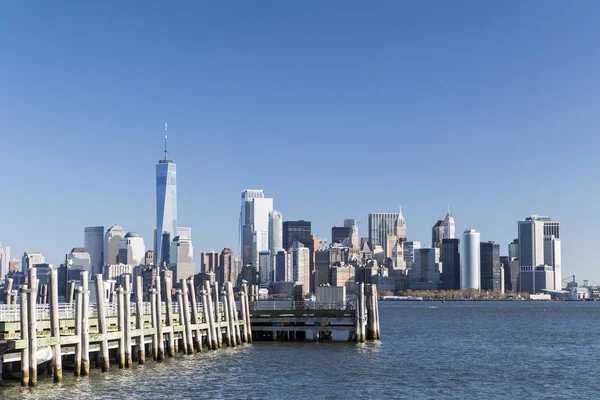 New York, Lower Manhattan skyline — Stok Foto