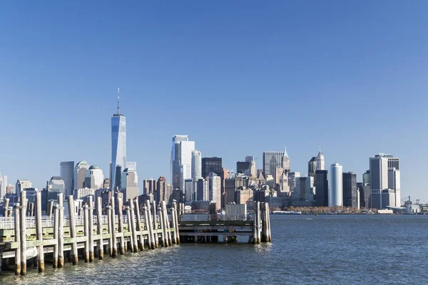 Nova Iorque, horizonte de Lower Manhattan — Fotografia de Stock