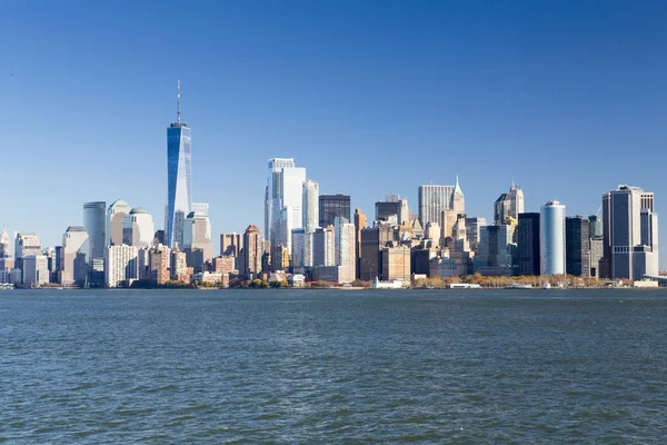 New York, Lower Manhattan skyline — Stok Foto