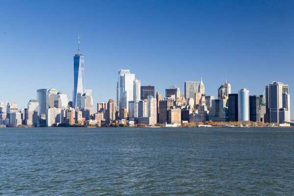 New York, Lower Manhattan and Financial District skyline