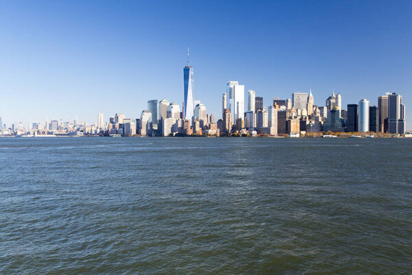 New York, Lower Manhattan and Financial District skyline