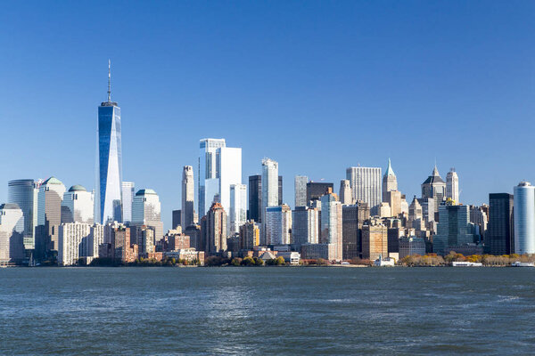 New York, Lower Manhattan and Financial District skyline