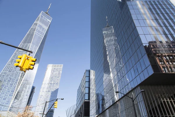 New York, aşağı Manhattan ve Finans Merkezi — Stok fotoğraf