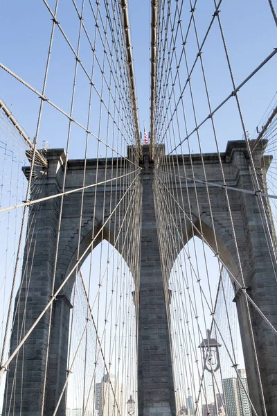 New York, de Brooklyn Bridge — Stockfoto