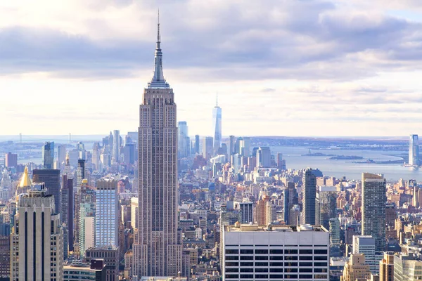 Nueva York - Skyline desde lo alto de la roca — Foto de Stock