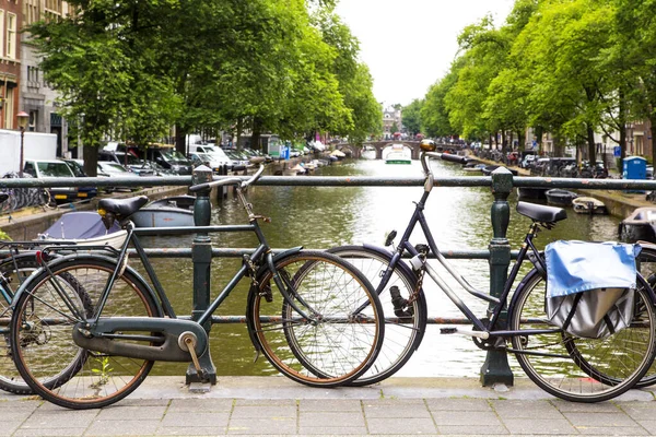 Wandeling Langs Grachten Amsterdam Nederland — Stockfoto