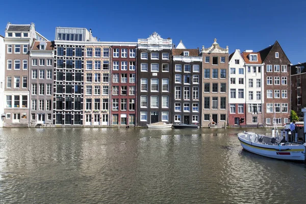 Promenera Längs Kanalerna Amsterdam Nederländerna — Stockfoto