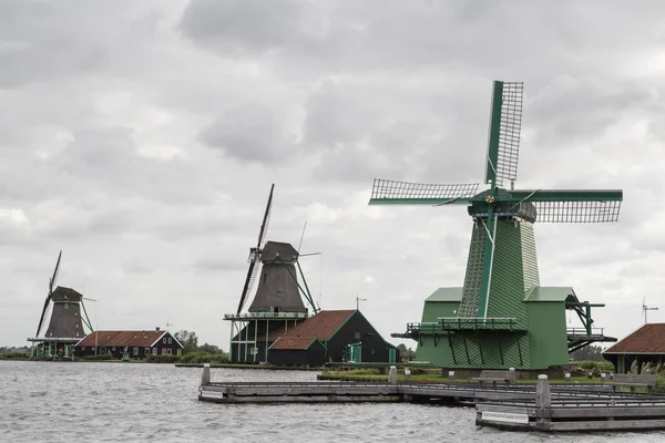 Zaanse Schans Wind Mills Netherlands — Stock Photo, Image