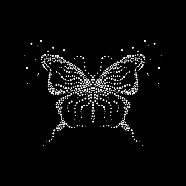 泡から抽象的で飛んでいる蝶。美容. — ストックベクタ
