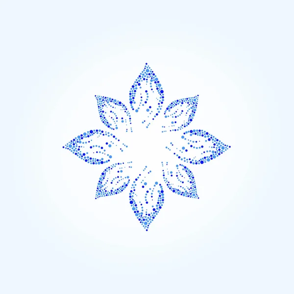 Saf çiçek güzellik logo şablonu. Kabarcık tasarım. Soyut. — Stok Vektör