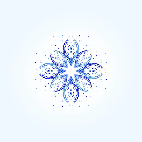 Καθαρή Λουλούδι Λογότυπο Πρότυπο Ομορφιάς Σχεδιασμός Φούσκα Περίληψη — Διανυσματικό Αρχείο