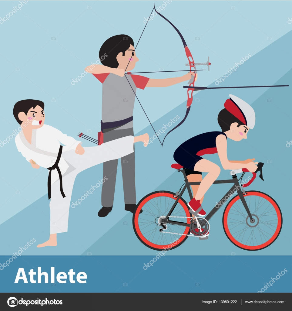Athletic Sport Vector Cartoon Illustration Set Vector Image By C Pui2motif Gmail Com Vector Stock 139801222 depositphotos