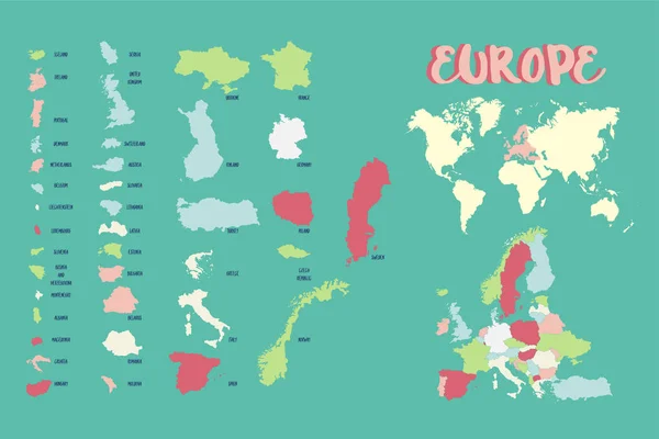 Mapa mundial ilustração vetorial —  Vetores de Stock