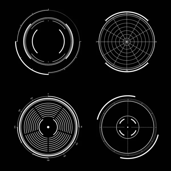 Interface radar future — Image vectorielle