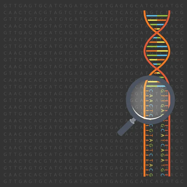 DNA structuur achtergrond en pictogram — Stockvector