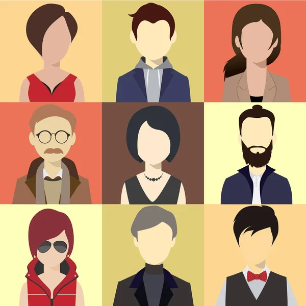 Conjunto de iconos Avatar — Vector de stock