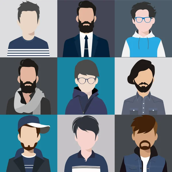 Conjunto de iconos Avatar — Archivo Imágenes Vectoriales