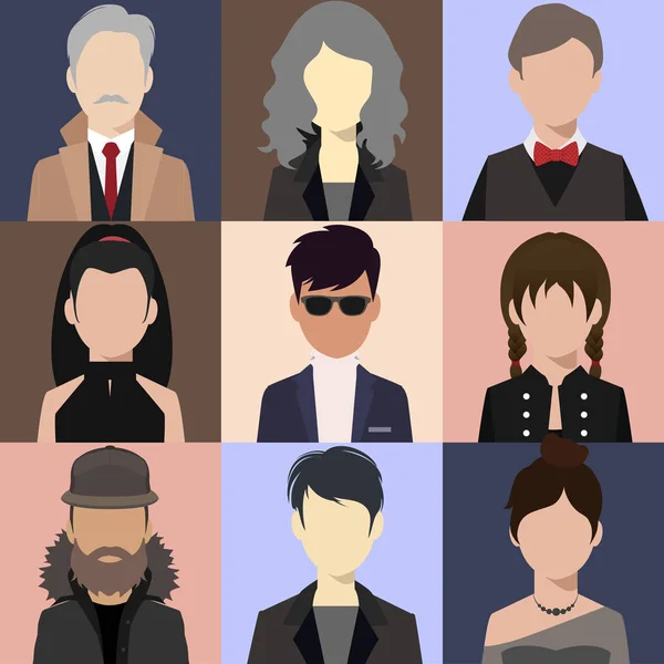 Conjunto de iconos Avatar — Vector de stock