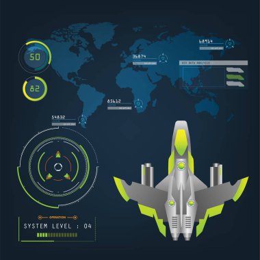 Uzay uçağı ile gelecekteki görme eylem modu arabirimi 
