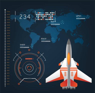 Uzay uçağı ile gelecekteki görme eylem modu arabirimi 