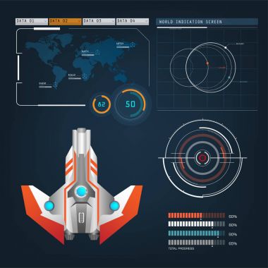 Uzay uçağı ile gelecekteki görme eylem modu arabirimi 