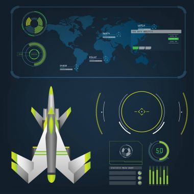 Uzay uçağı ile gelecekteki görme eylem modu arabirimi 