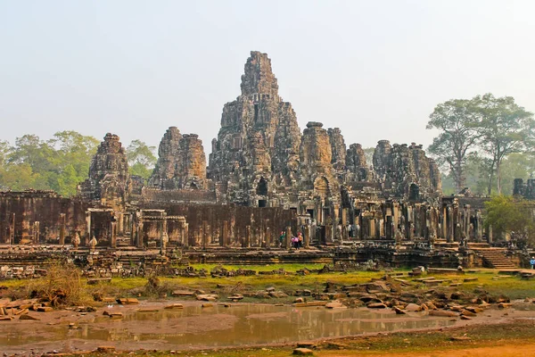 Kambodža, Siem Reap, Leden 22nd, 2014, Angkor Thom - Bayon Temple — Stock fotografie