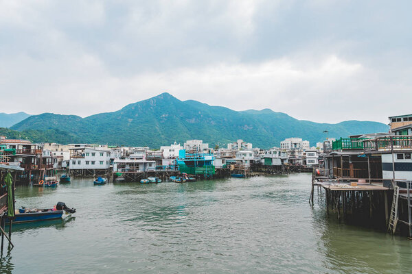 Traditional Chinese fishing village at Tai O, Hong Kong