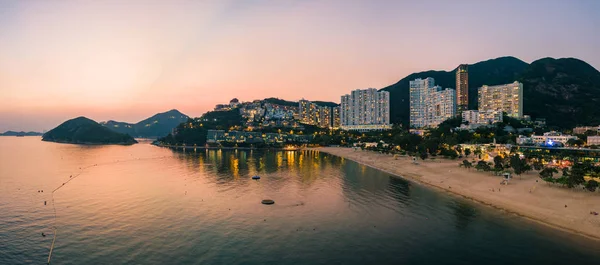 Repulse Bay Beach Hong Kong'ın Güney görünümü 