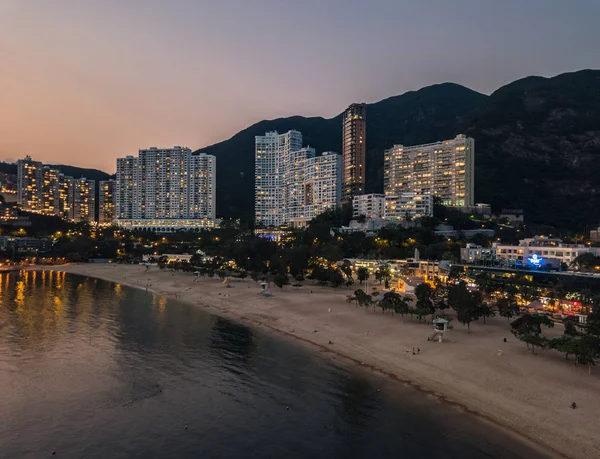 Repulse Bay Beach Hong Kong'ın Güney görünümü 
