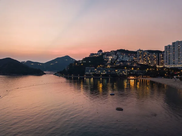 Repulse Bay Beach Hong Kong'ın Güney görünümü 