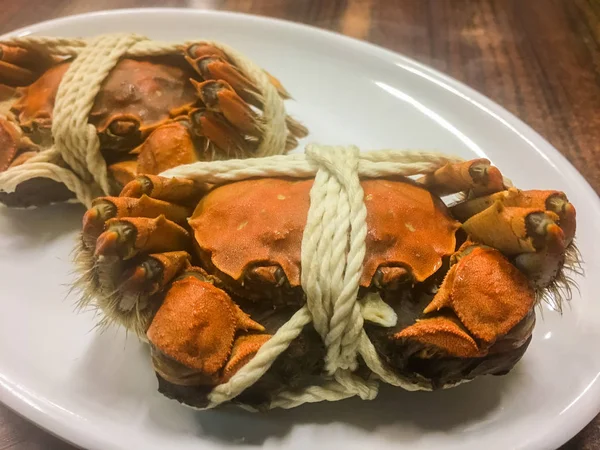 Kraliçe yengeç Çin mutfağı, sonbahar kış incelik Şanghay