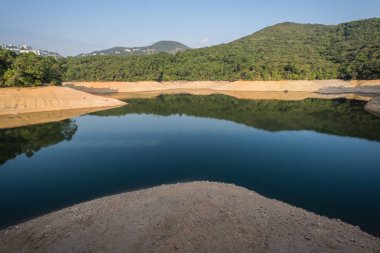 Düşük su seviyesi Aberdeen Country Park ve Aberdeen rezerv