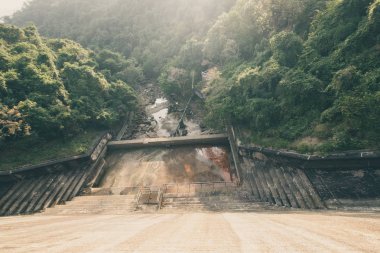 Düşük su seviyesi Aberdeen Country Park ve Aberdeen rezerv