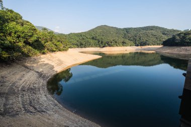 Düşük su seviyesi Aberdeen Country Park ve Aberdeen rezerv