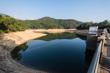 Düşük su seviyesi Aberdeen Country Park ve Aberdeen rezervuar