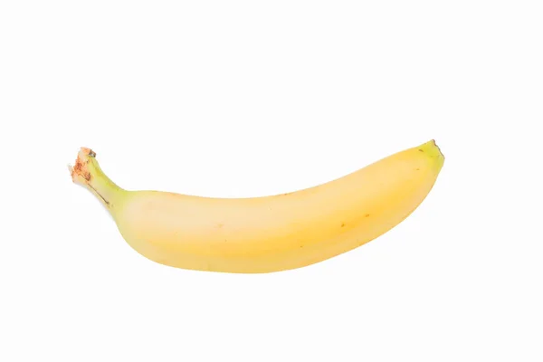 Γλυκιά Μπανάνα Που Απομονώνονται Λευκό Φόντο — Φωτογραφία Αρχείου