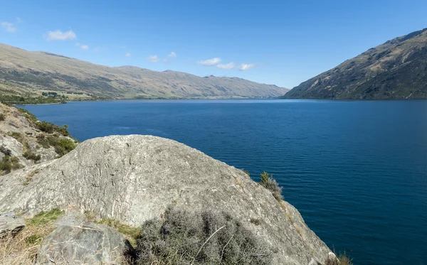 Άποψη της λίμνη Wakatipu κατά του διαβόλου Σκάλα, Δισπηλιό, νότιο νησί της Νέας Ζηλανδίας — Φωτογραφία Αρχείου