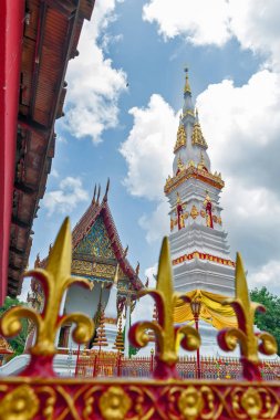 Phra ki Anon, Wat Mahathat Tapınağı'nda şehir: Yasothon, (bir) kuzeydoğu Tayland il merkezinde bulunan Ananda (Buda bir tercih öğrencisi) eski bir Tay chedi (stupa veya pagoda) içeren kalıntı