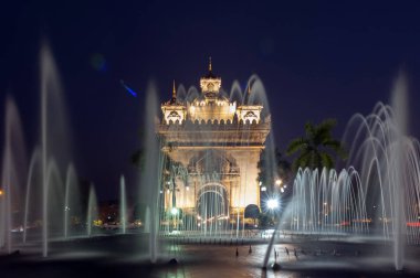 Patuxay veya Patuxai Zafer Anıtı, Vientiane, Laos sermaye city mimari Simgesel Yapı