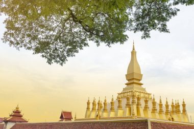O Luang Stupa, landmark Vientiane, Lao Demokratik Halk Cumhuriyeti