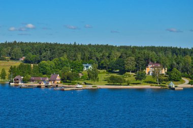 İsveçli Yerleşmeleri Baltık Denizi İsveç'in Stockholm takımadalar adacıkları üzerinde