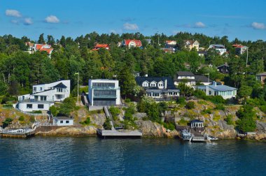 İsveçli Yerleşmeleri Baltık Denizi İsveç'in Stockholm takımadalar adacıkları üzerinde