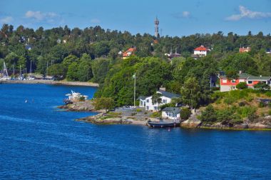 İsveçli Yerleşmeleri Baltık Denizi İsveç'in Stockholm takımadalar adacıkları üzerinde
