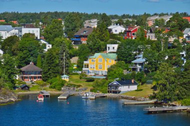 İsveçli Yerleşmeleri Baltık Denizi İsveç'in Stockholm takımadalar adacıkları üzerinde