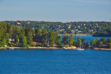 İsveçli Yerleşmeleri Baltık Denizi İsveç'in Stockholm takımadalar adacıkları üzerinde